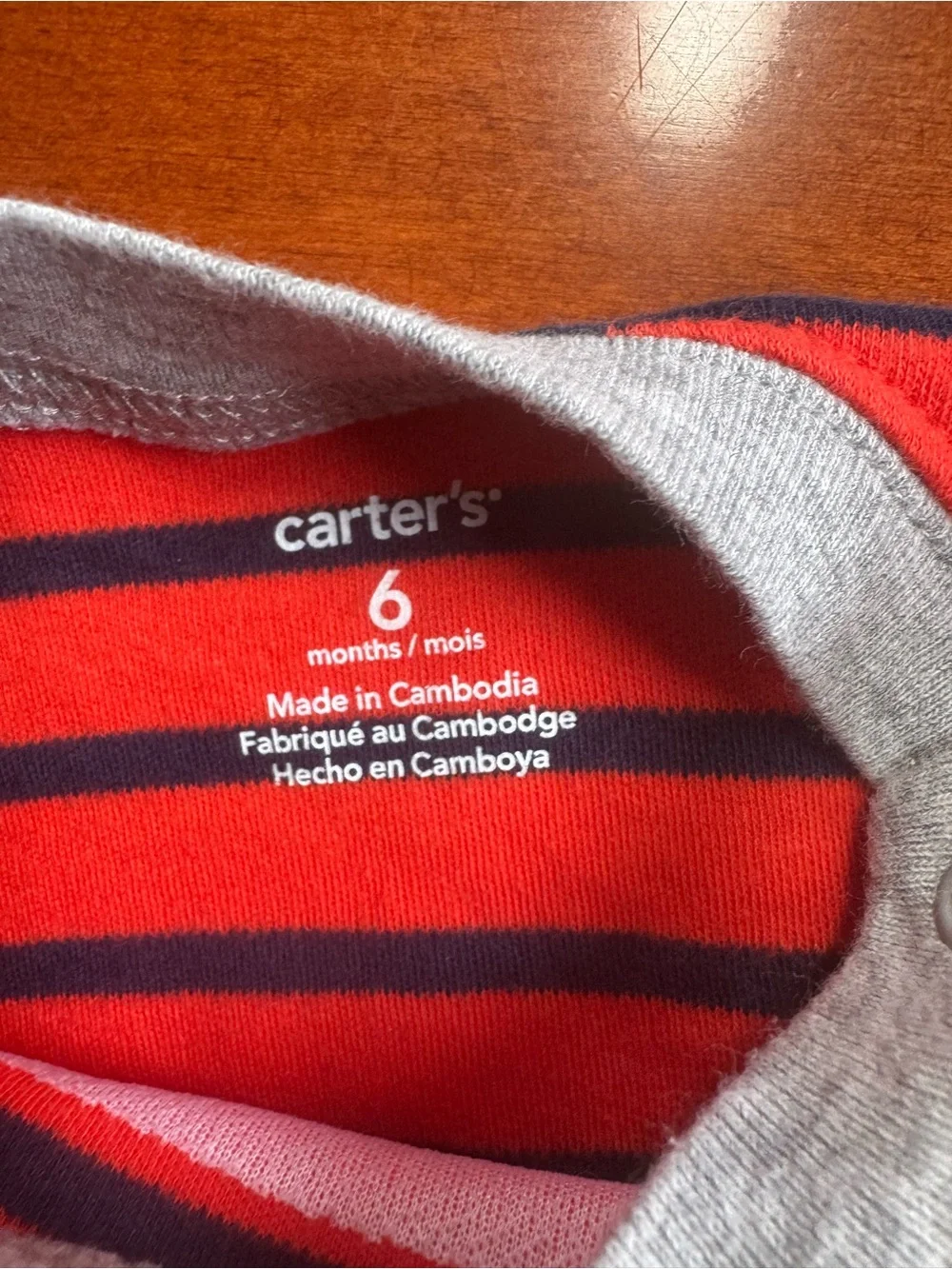 Carter’s Baby Boy Little Brother Outfit Set 6 Months 2 Piece